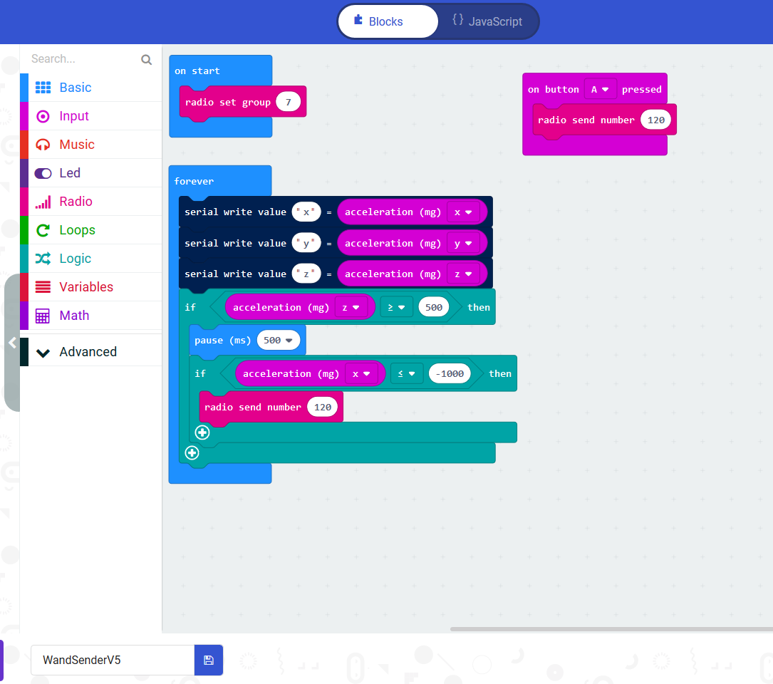 micro:bit magic wand (intermediate) – FoxBot Industries